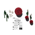 KIT: Earrings: Cherries Pom Pom