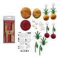 KIT: Earrings: Cherries Pom Pom