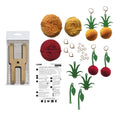 KIT: Earrings: Cherries Pom Pom