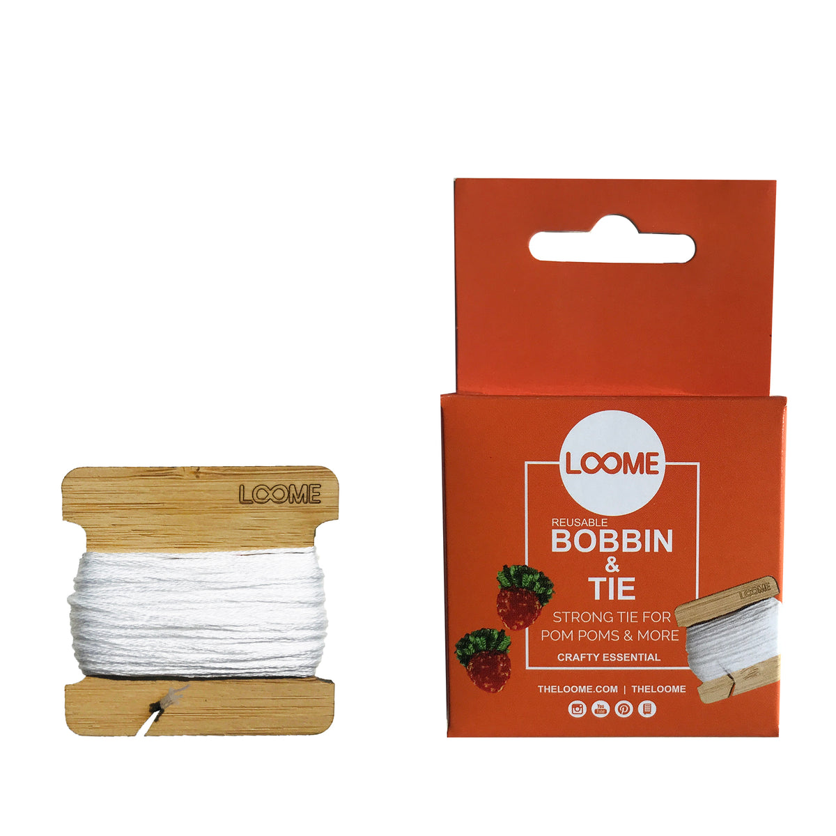 ACCESSORY Bobbin with Floss (for Pom Pom Making) Loome